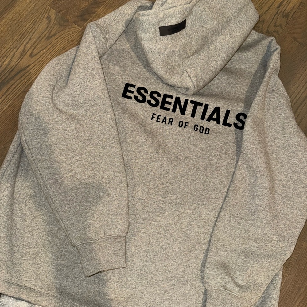 Essentials Heather Gray Hoodie